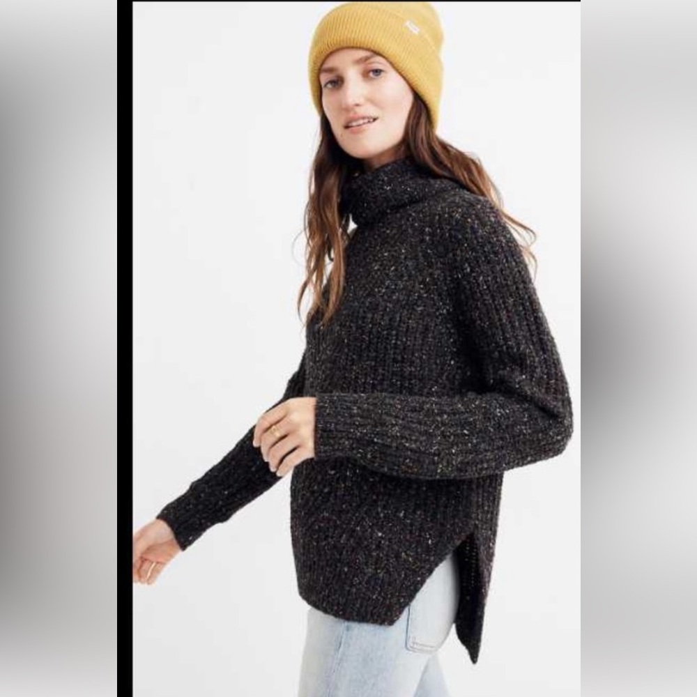 Madewell Chunky Speckled Turtleneck Sweater M